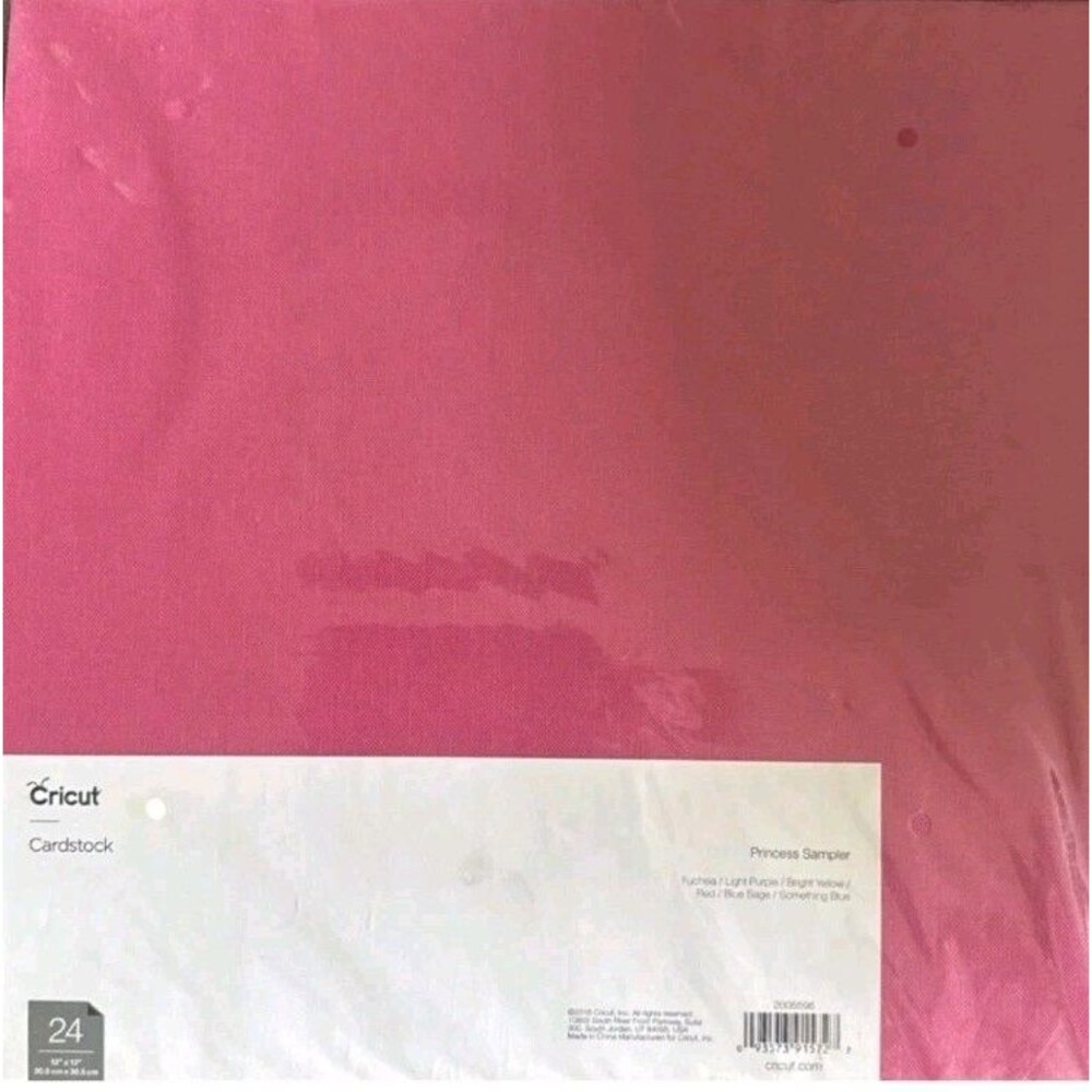 Cricut Cardstock Princess Sampler 24 Sheets 12 In. X 12 In. New Sealed